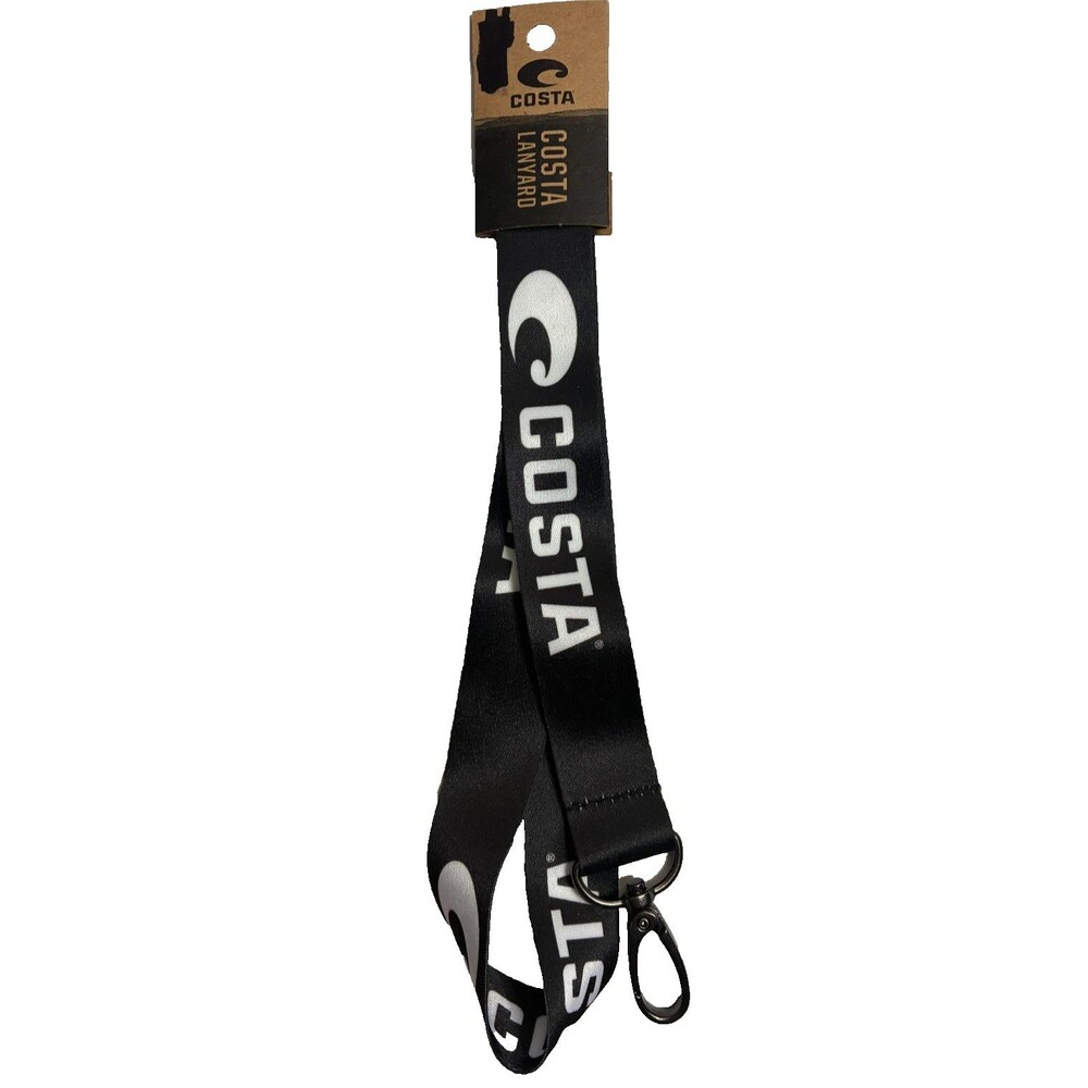 Costa Del Mar Sunglasses Logo Lanyard Black One Size New with Tags